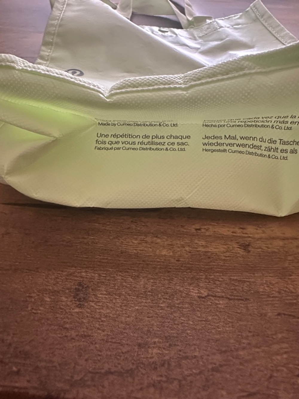 Lululemon Small Shopper Tote Reusable Light Green 1 Pack - Picture 4 of 4